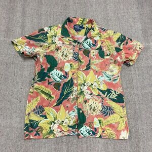 Vintage Polo Ralph Lauren Hawaiian Shirt Mens Large Pink 1990s